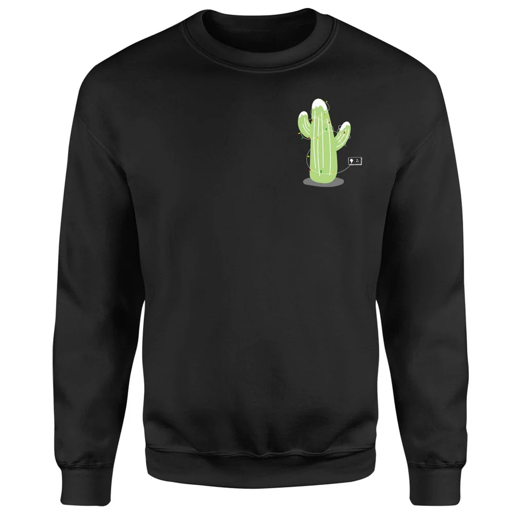 Pull de Noël Homme Cactus Fairy Lights - Noir - S - Noir Image 1