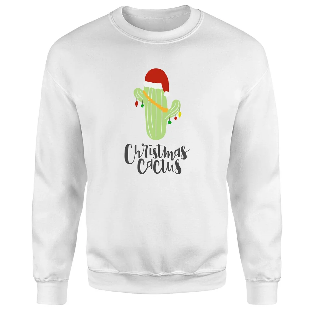 Pull de Noël Homme Cactus - Blanc - S Image 1