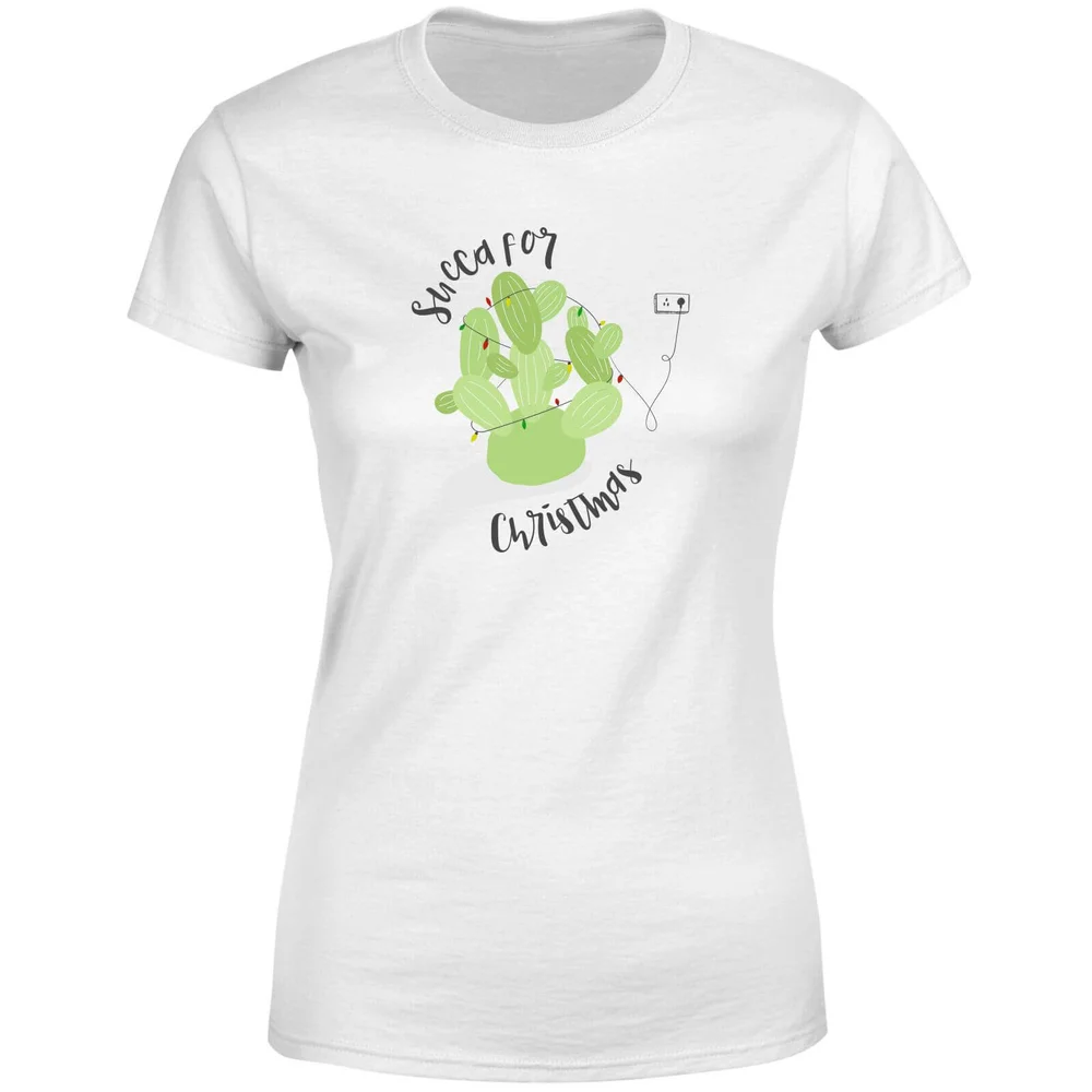 Succa For Christmas Women's T-Shirt - White - S - Blanc Image 1