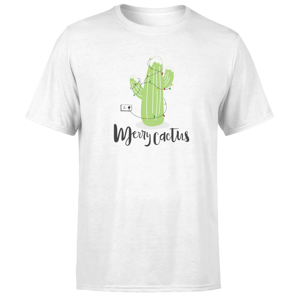 Merry Cactus T-Shirt - White - S - Blanc Image 1