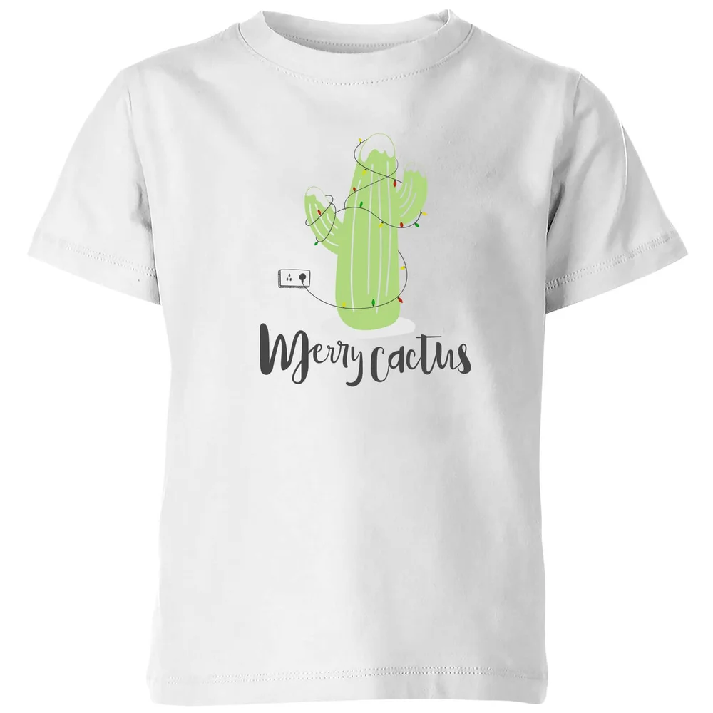 Merry Cactus Kids' T-Shirt - White - 3-4 ans - Blanc Image 1