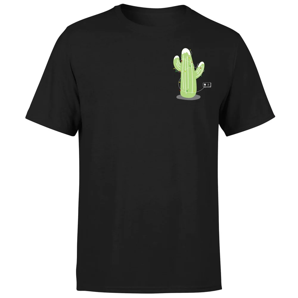 Cactus Fairy Lights T-Shirt - Black - S - Noir Image 1