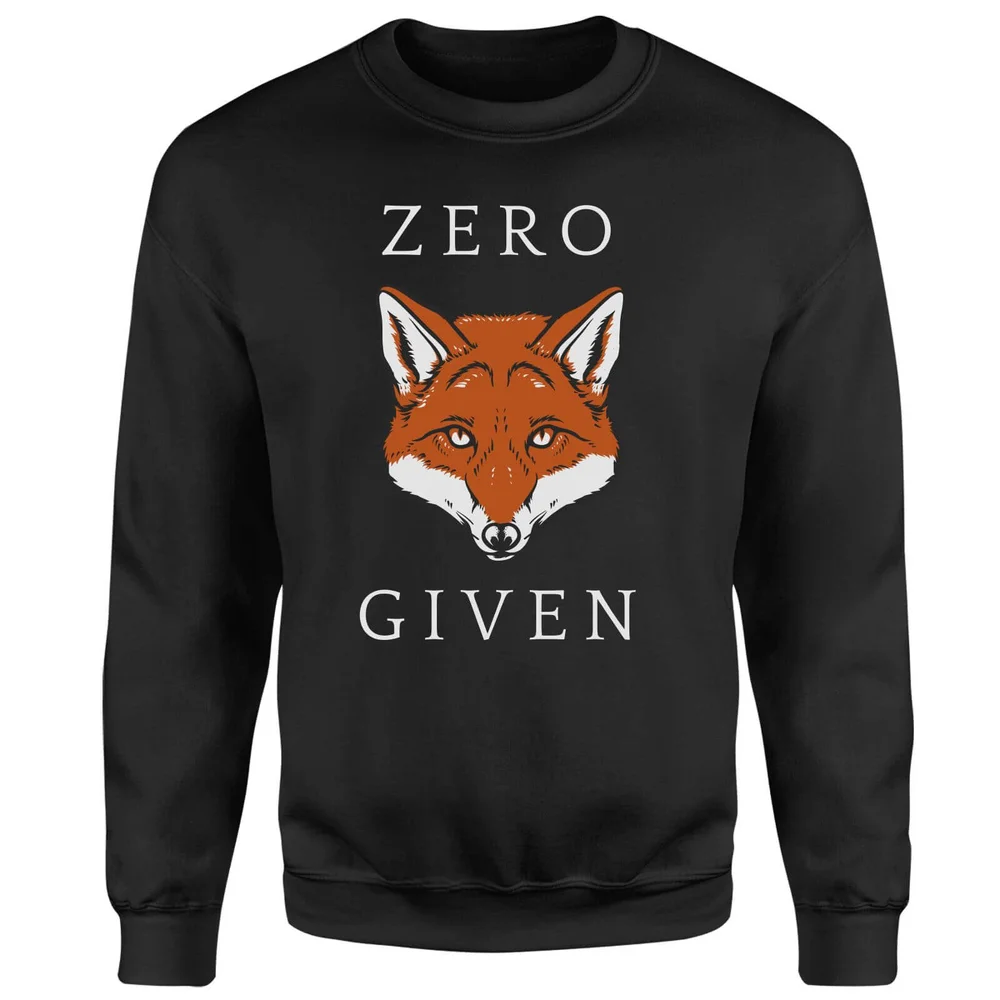 Zero Fox Given Sweatshirt - Black - S - Noir Image 1