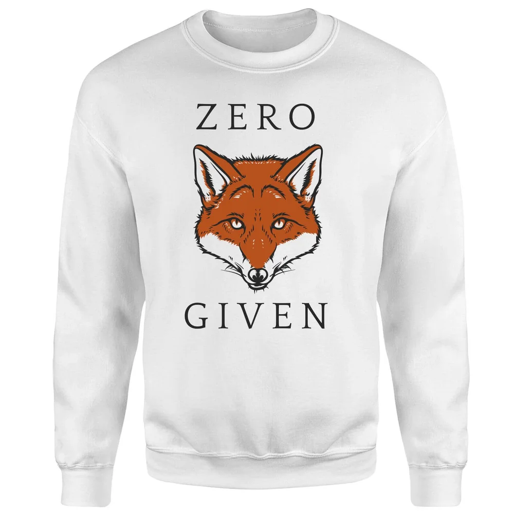 Zero Fox Given Sweatshirt - White - S - Blanc Image 1