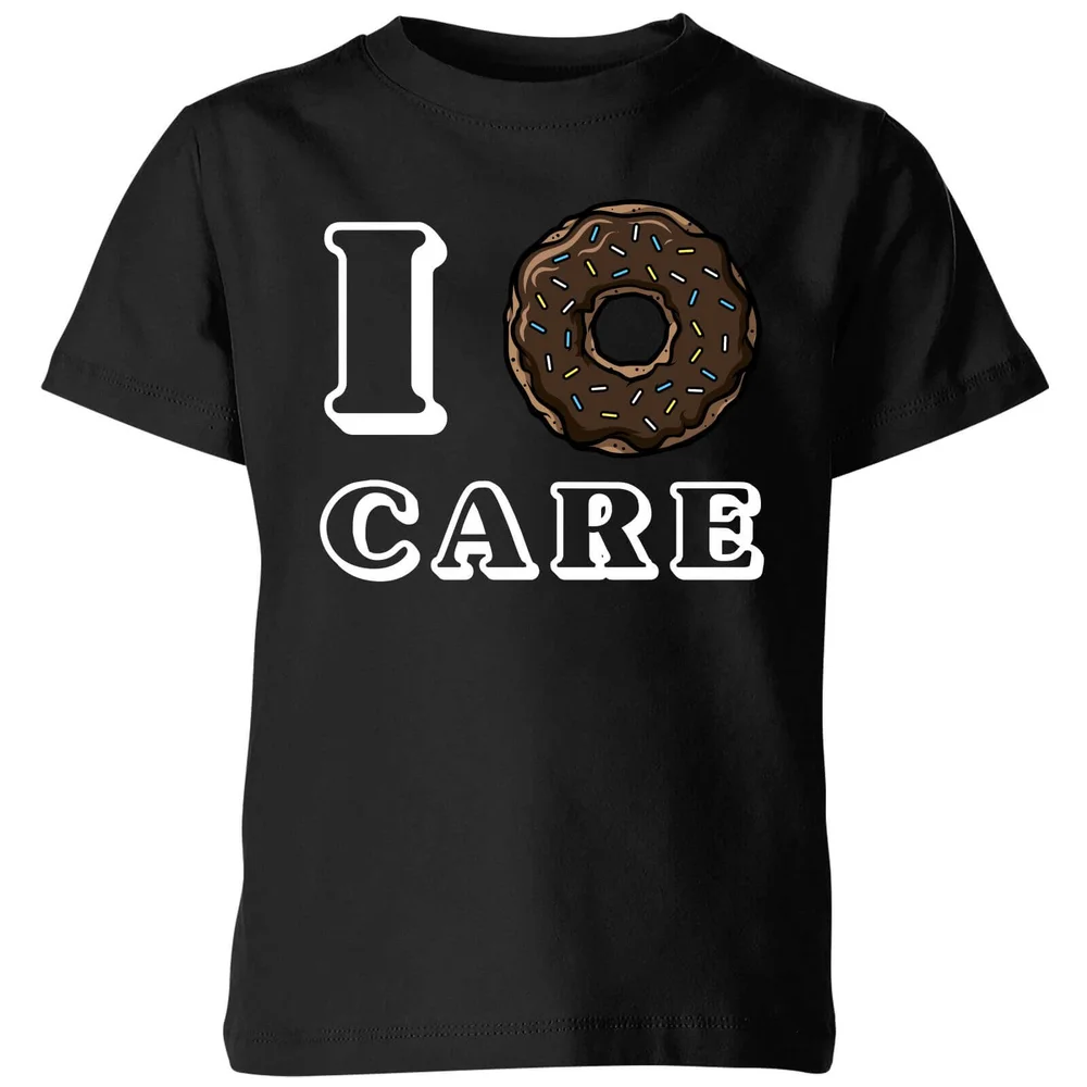 I Donut Care Kids T-Shirt - Black - 5-6 ans - Noir Image 1