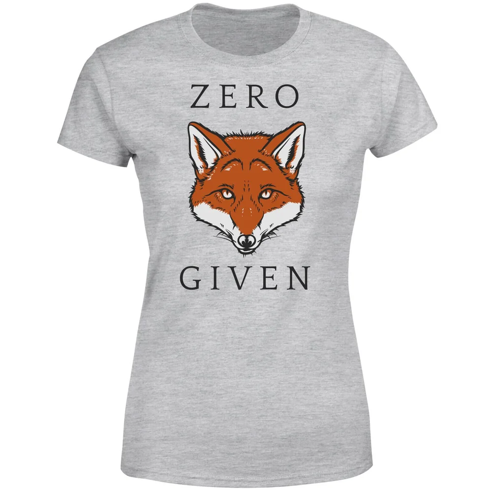 Zero Fox Given Women's T-Shirt - Grey - S - Gris Image 1