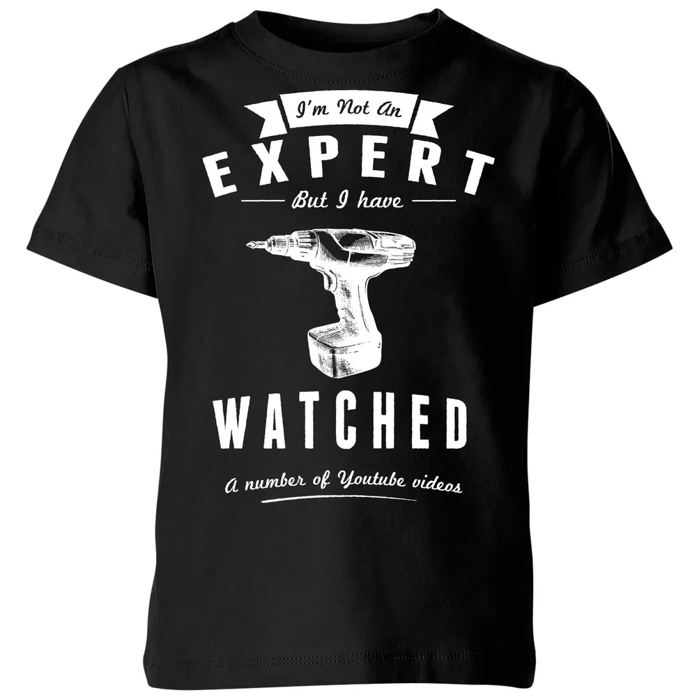 Im not an Expert Kids' T-Shirt - Black - 3-4 ans - Noir Image 1