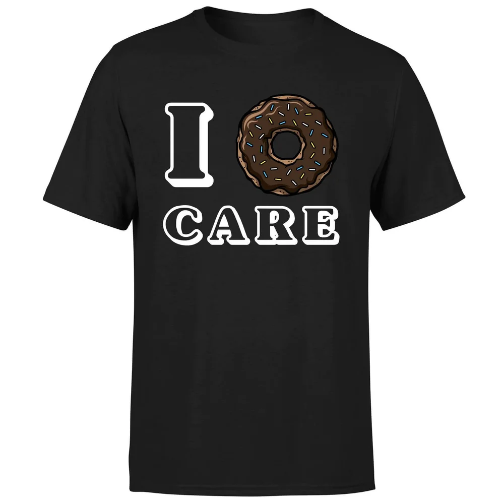I Donut Care T-Shirt - Black - S - Noir Image 1