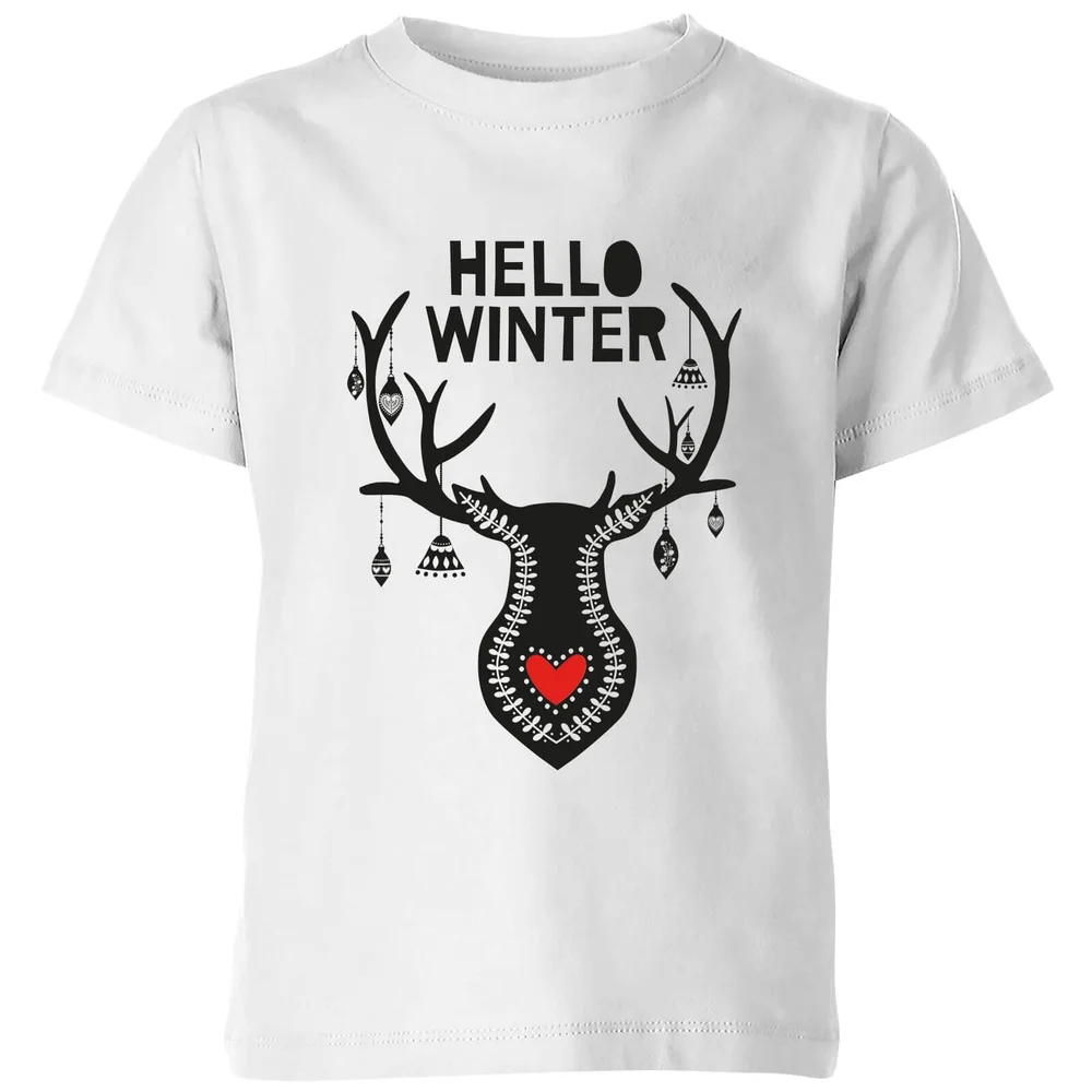 Hello Winter Kids' T-Shirt - White - 3-4 ans - Blanc Image 1