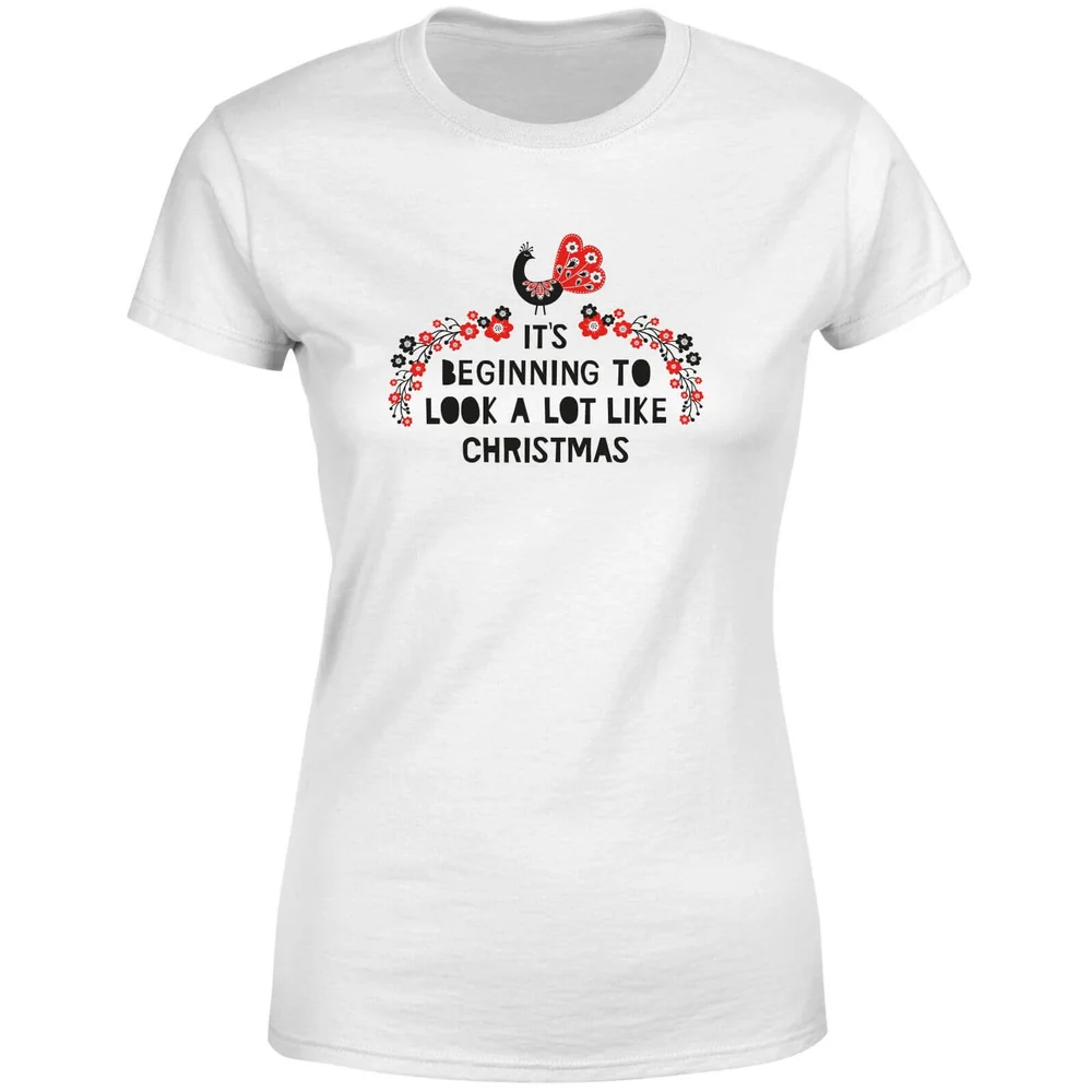It's Beginning To Look A Lot Like Christmas Women's T-Shirt - White - S - Blanc Image 1