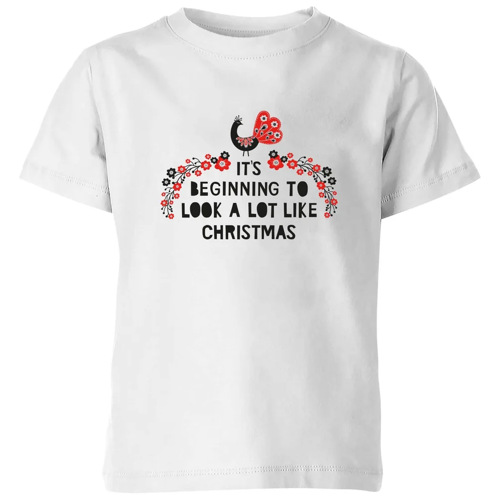 It's Beginning To Look A Lot Like Christmas Kids' T-Shirt - White - 3-4 ans - Blanc Image 1