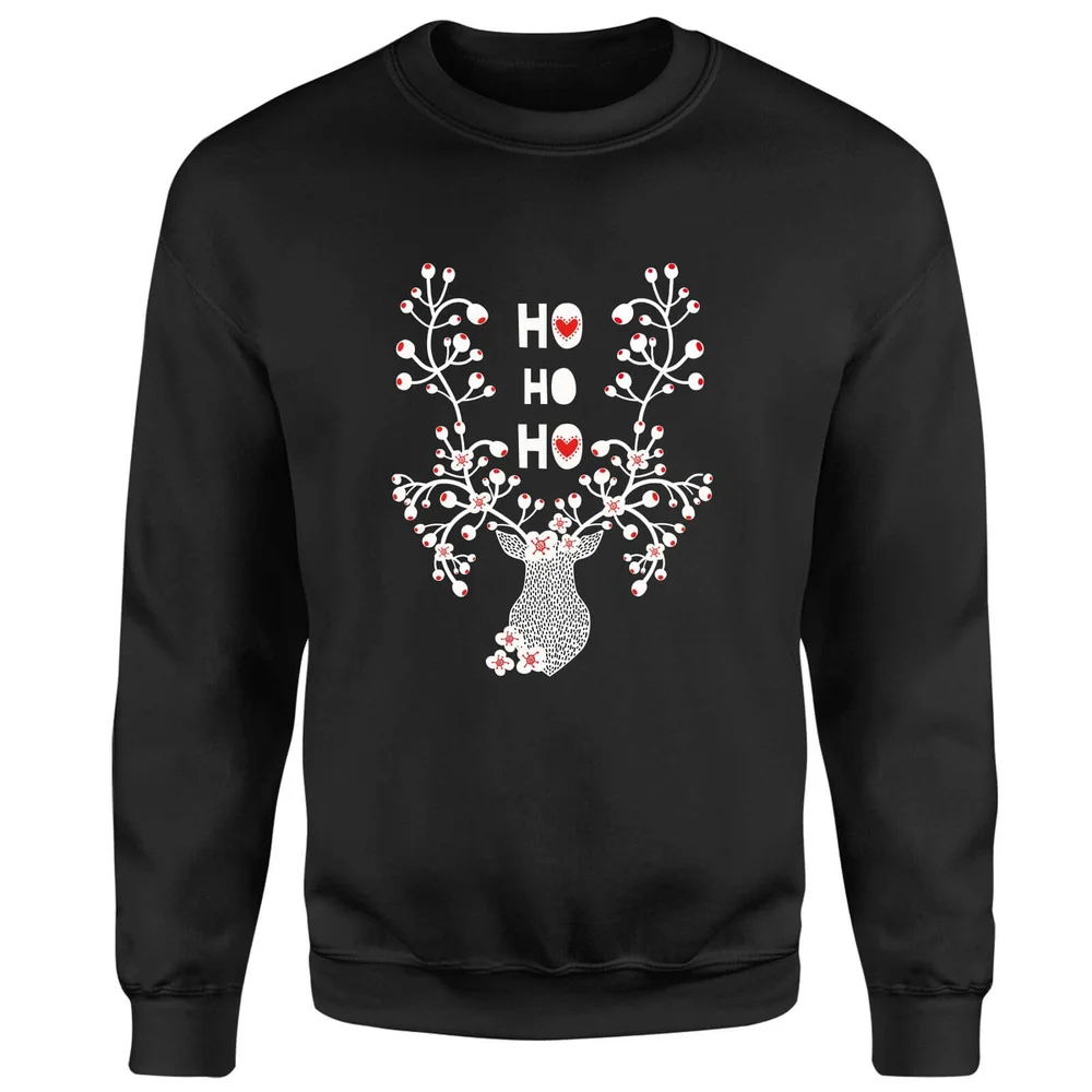 Pull de Noël Homme Ho Ho Ho - Noir - S - Noir Image 1