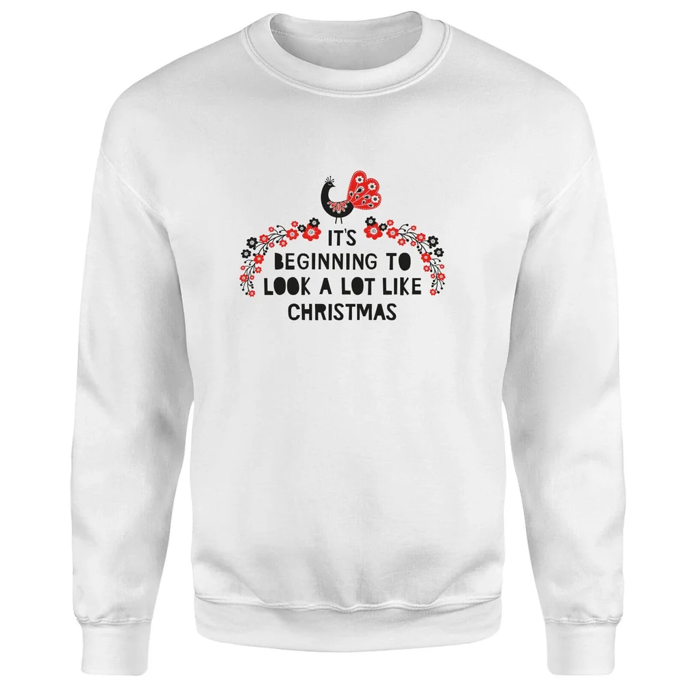Pull de Noël Homme It's Beginning To Look A Lot Like - Blanc - S - Blanc Image 1
