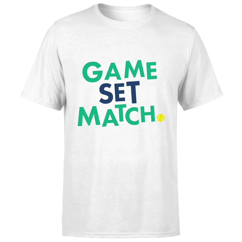 Game Set Match T-Shirt - White - S - Blanc Image 1