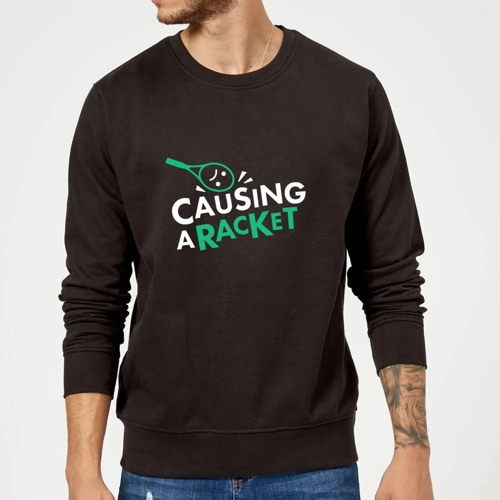 Causing a Racket Sweatshirt - Black - S - Noir Image 1