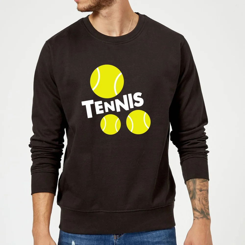 Tennis Balls Sweatshirt - Black - S - Noir Image 1