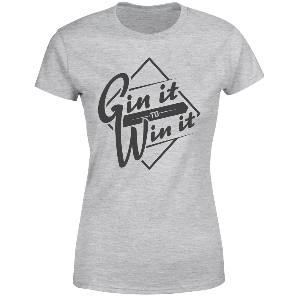 Gin it to Win it Women's T-Shirt - Grey - S - Gris Image 1
