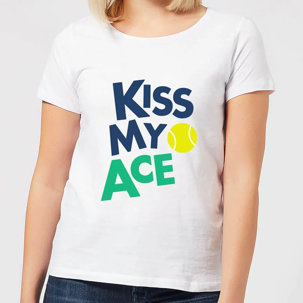Kiss my Ace Women's T-Shirt - White - S - Blanc Image 1