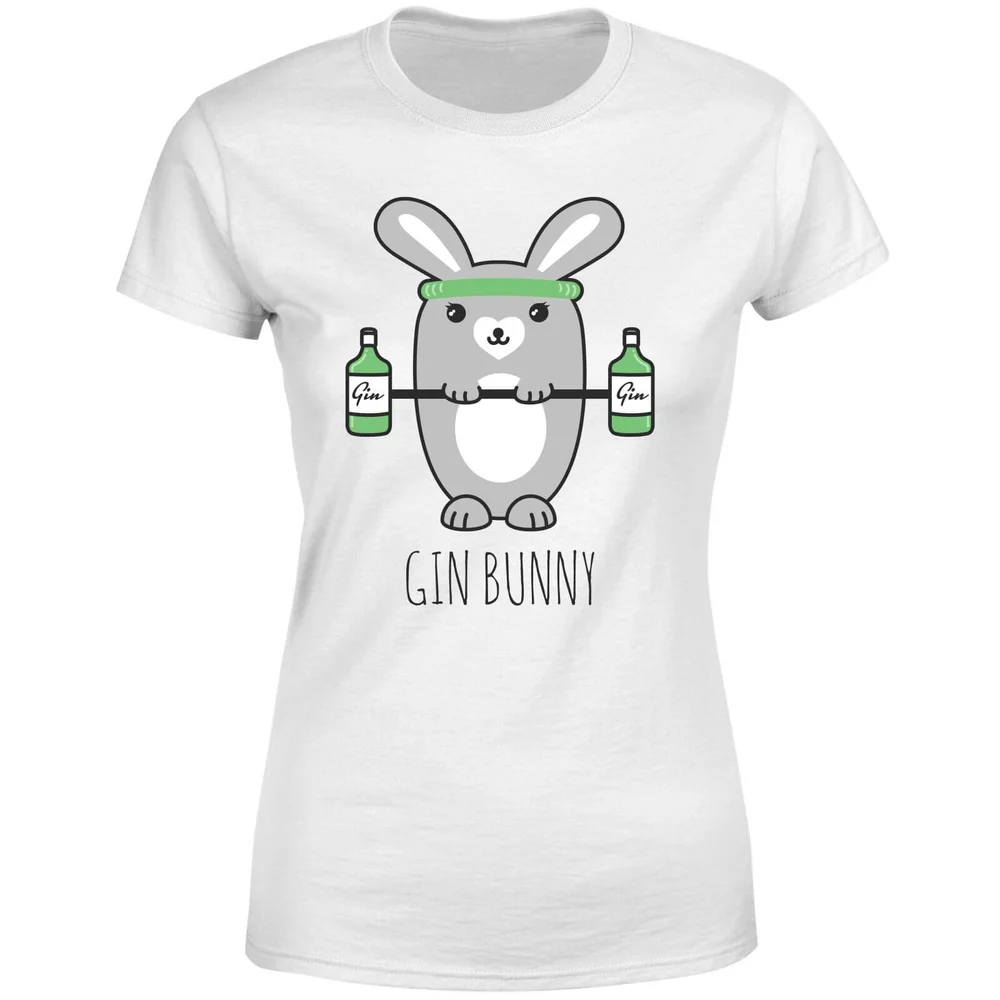 Gin Bunny Women's T-Shirt - White - S - Blanc Image 1
