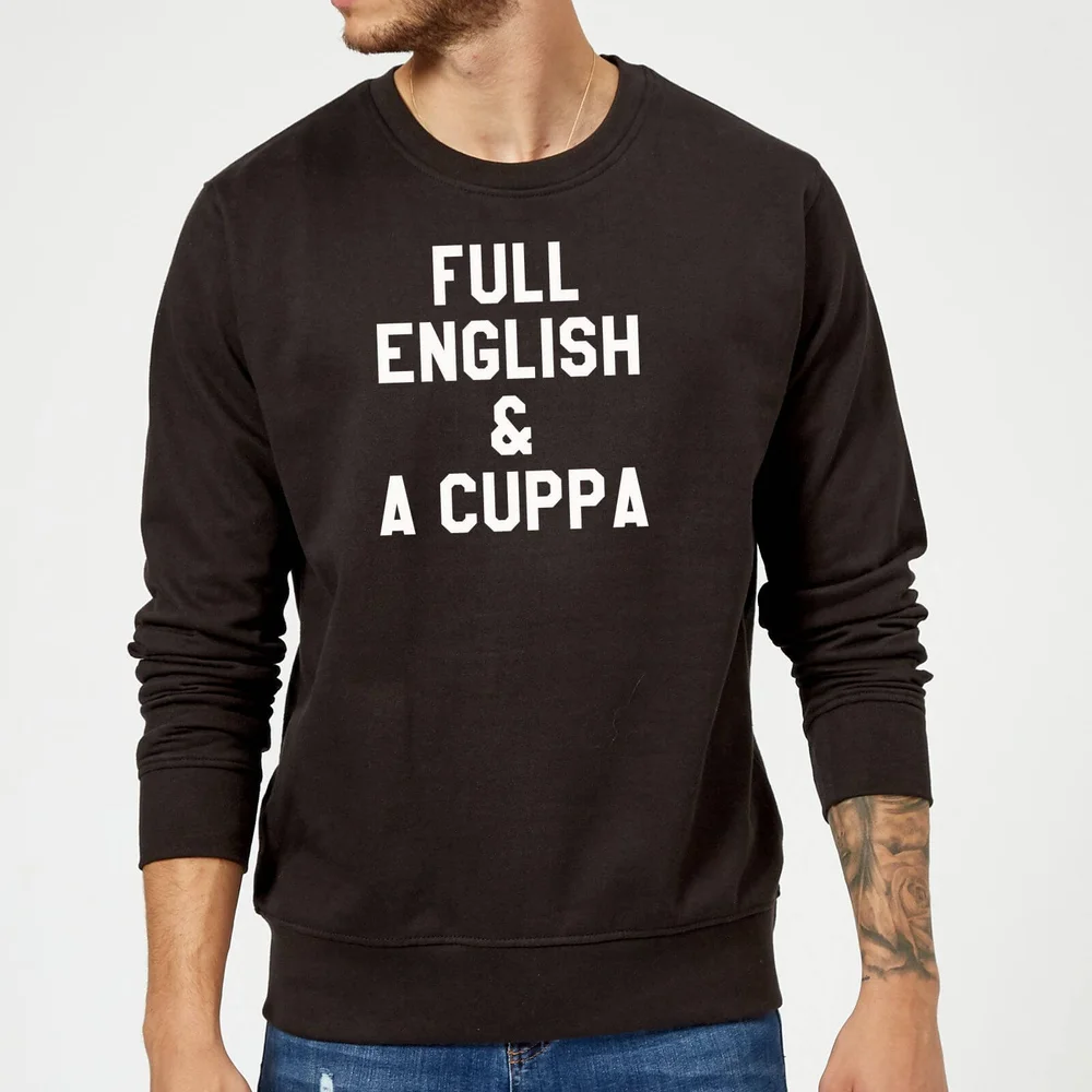 Full English and a Cuppa Sweatshirt - Black - S - Noir Image 1