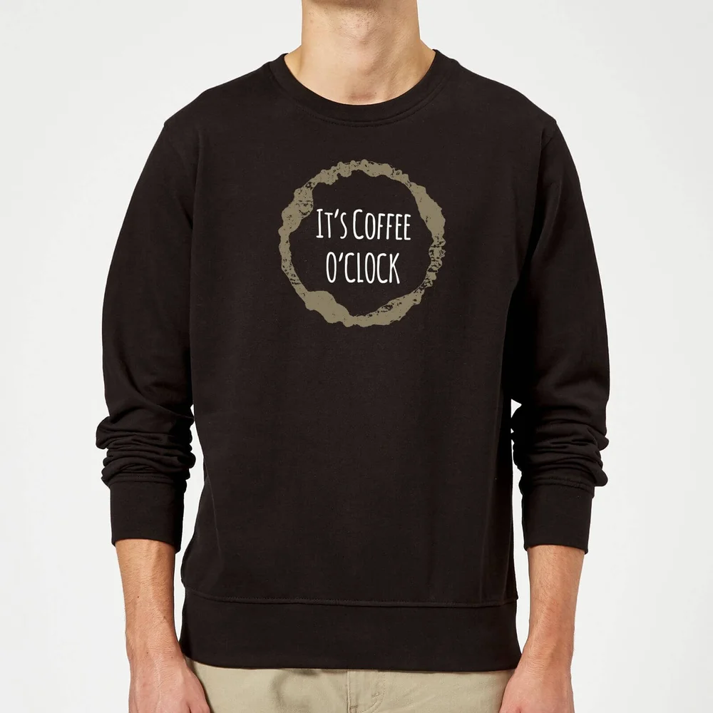 It's Coffee O'Clock Sweatshirt - Black - S - Noir Image 1