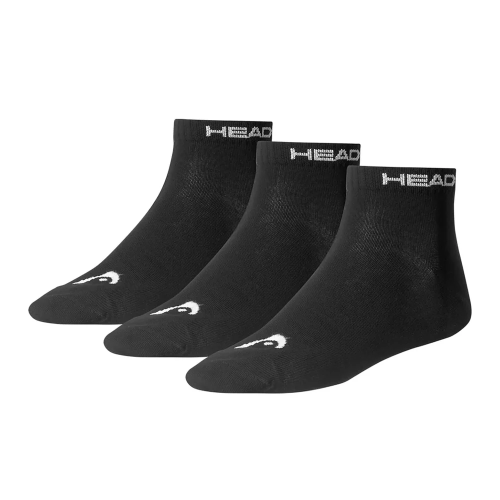 Lot de 3 Chaussettes Courtes Quarter Homme Head - Noir - UK 6-8 - Noir Image 1