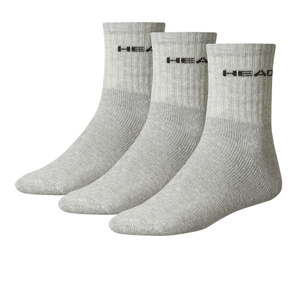 Lot de 3 Chaussettes Courtes Homme Head - Gris - UK 6-8 - Gris Image 1