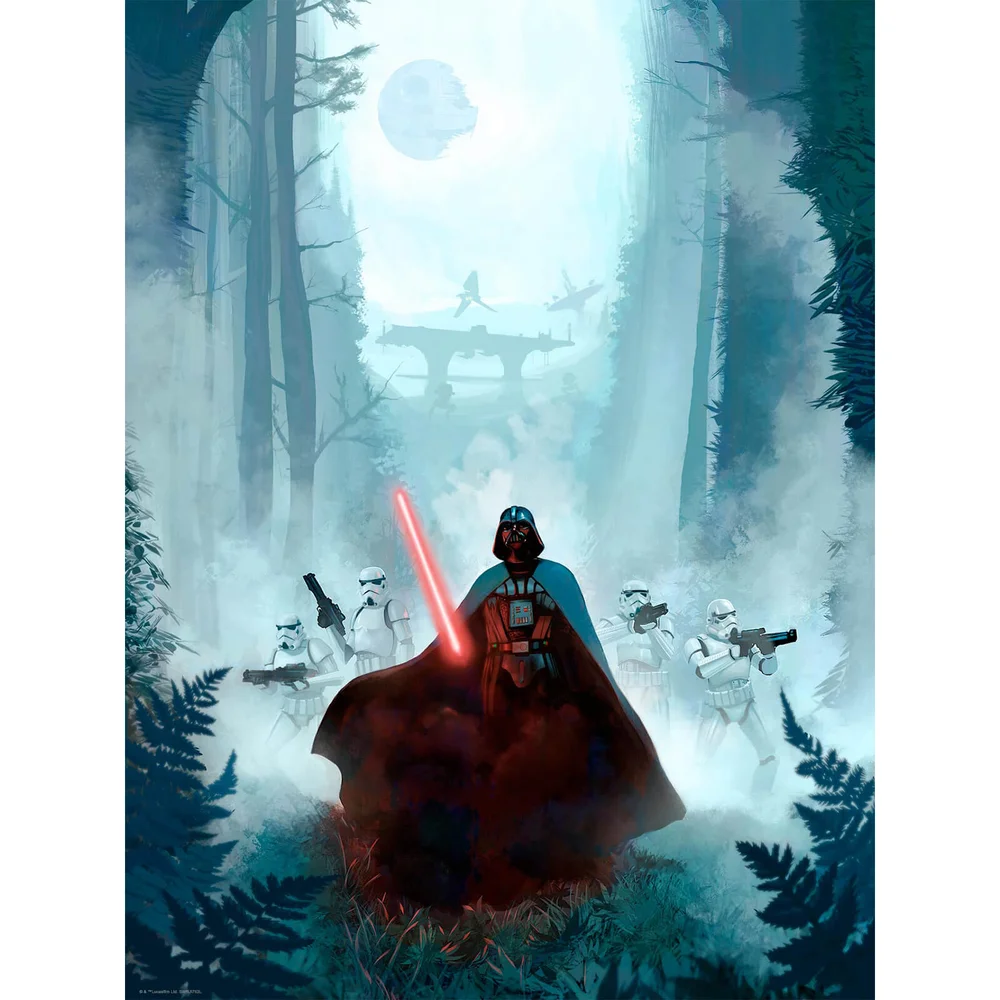 Lithographie Star Wars Le Retour du Jedi 'Vengeful Pursuit' par Jeremy Saliba (46 cm x 61 cm) Image 1