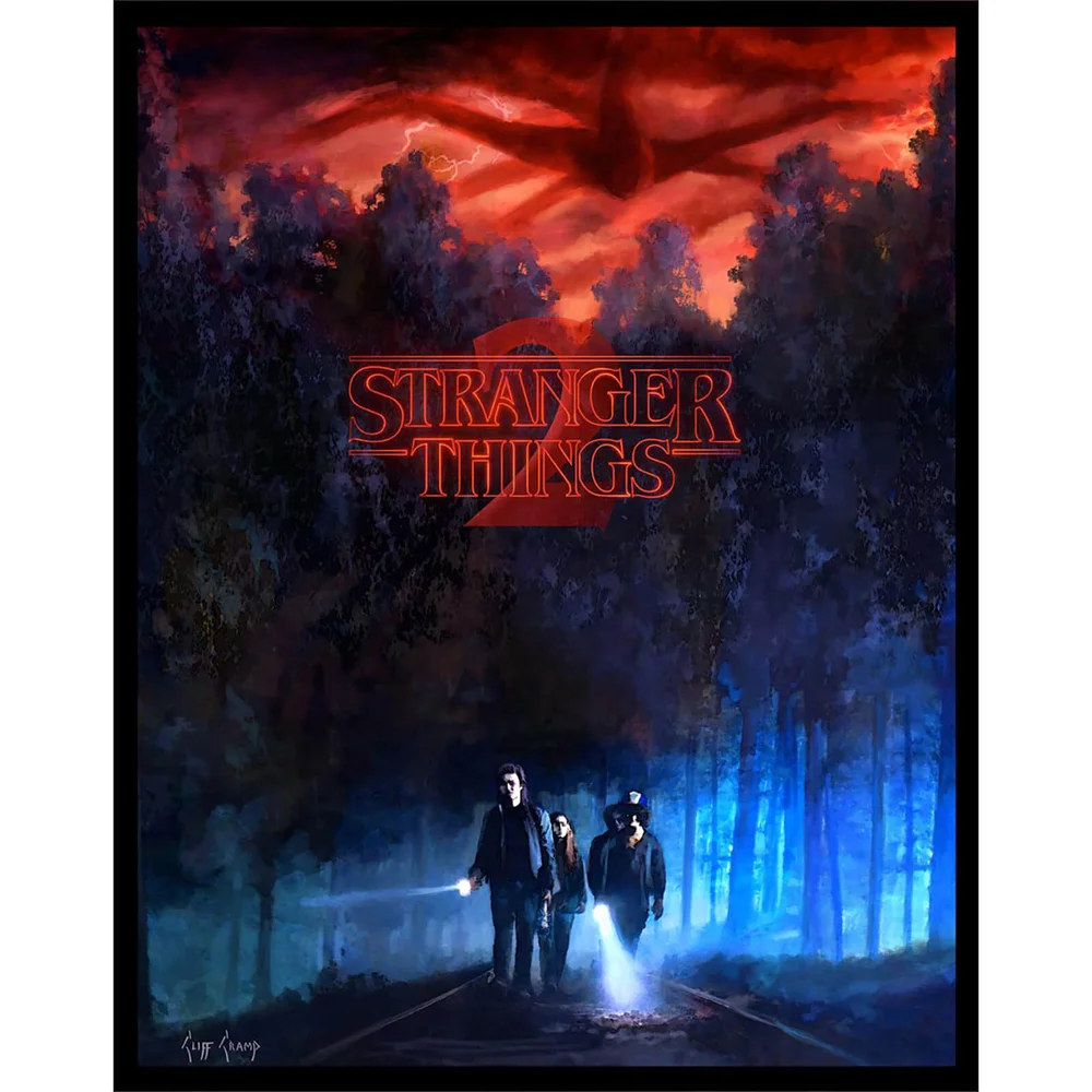 Sérigraphie Phosphorescente Stranger Things 2 'They're Going Somewhere' Cliff Cramp (46 cm x 58 cm) Limitée à 250 Image 1