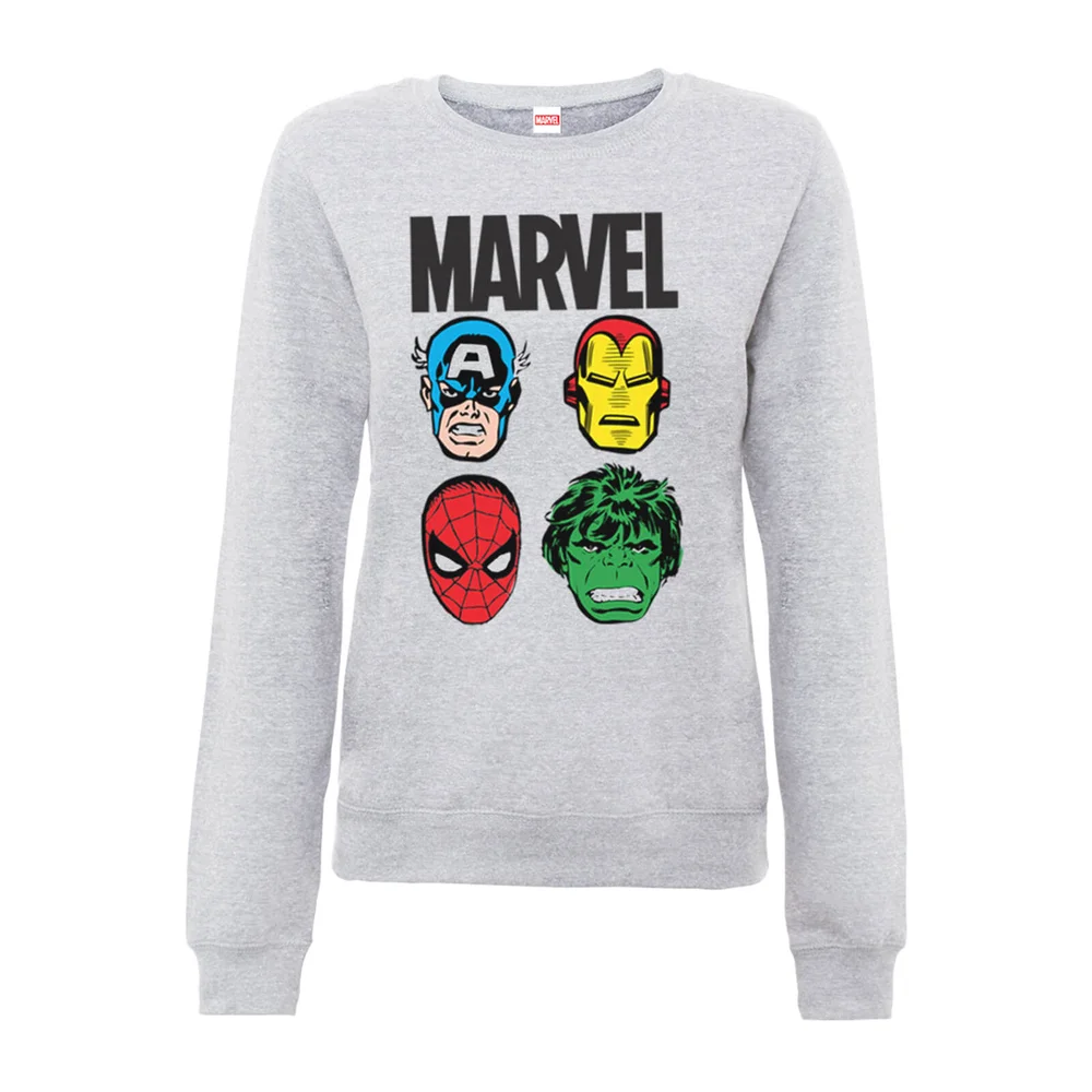 Sweat Homme Personnages Principaux Femme - Marvel Comics - Gris - S - Gris Image 1
