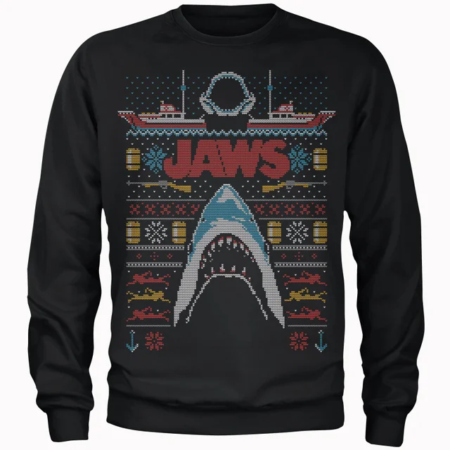 Jaws Fairisle Men's Pull de Noël - Noir