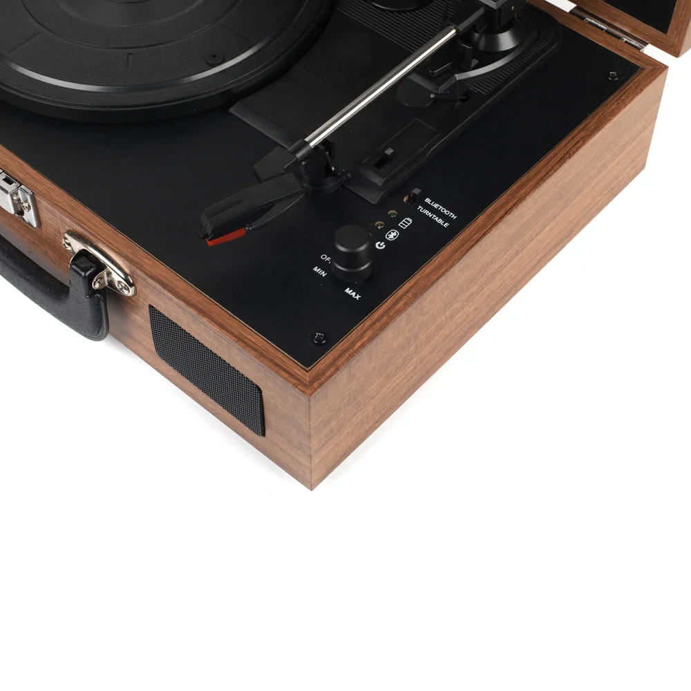 Tourne-Disque Bluetooth, Platine Vinyle Portable à 3 Vitesses, Haut Tourne-Disque Bluetooth, Platine Vinyle Portable à 3 Vitesses, Haut