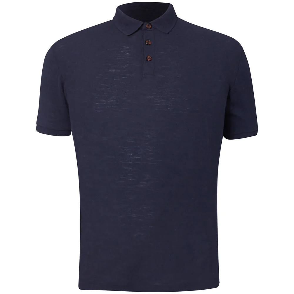 Polo Homme Slub D-Struct - Bleu Marine - S - Navy Image 1
