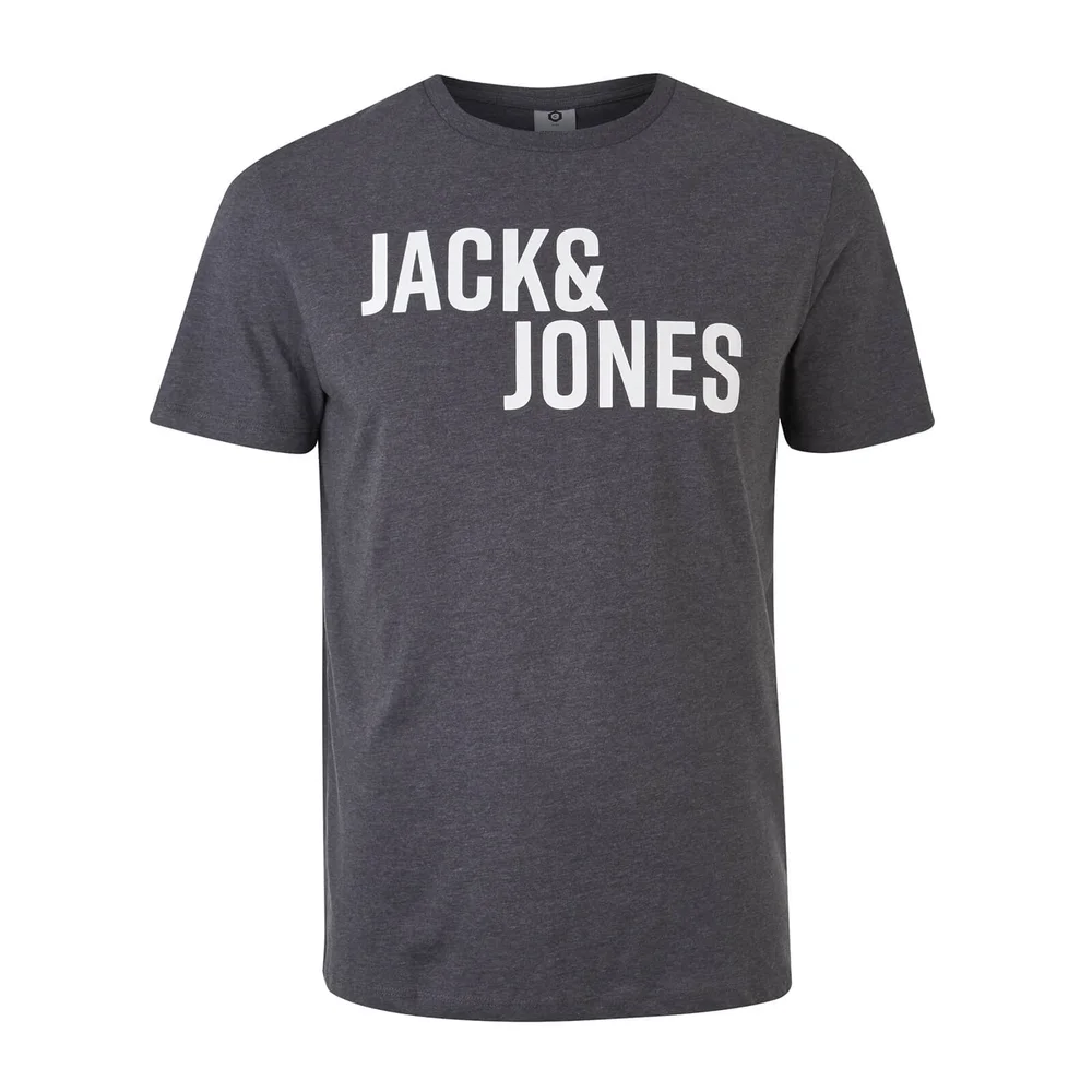 Jack & Jones Men's Core Cell T-Shirt - Dark Grey Marl - S - Gris Image 1