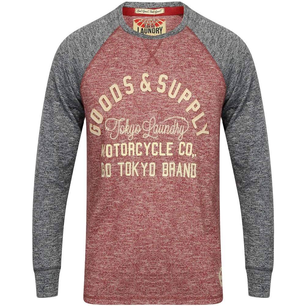 T-Shirt Manches Longues Homme Redwing Tokyo Laundry - Brique - S - Burgundy Image 1