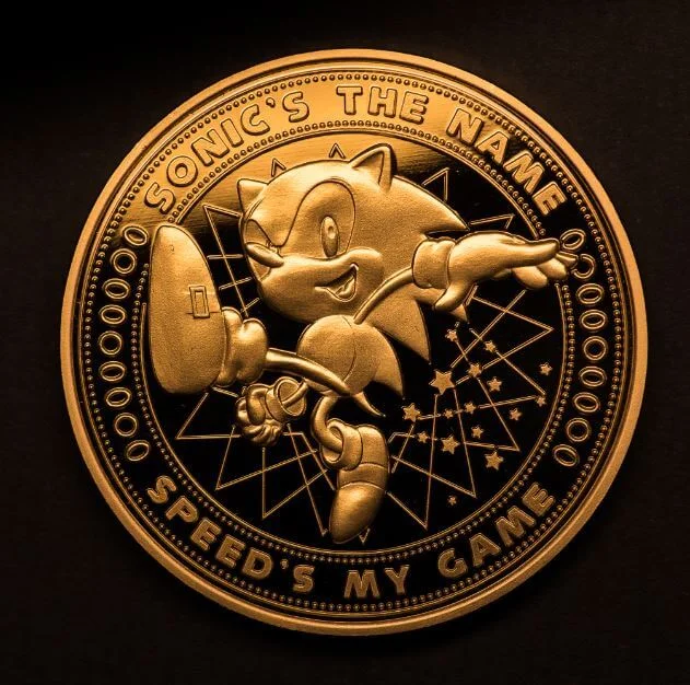 Pièce de Collection Sonic - Édition Dorée Exclusive pour Zavvi (1000 exemplaires)