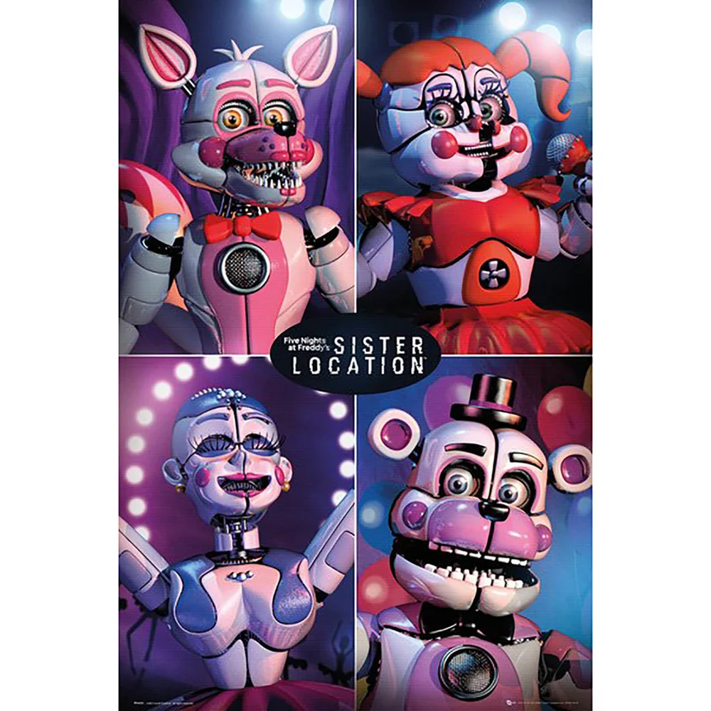 Five Nights at Freddy's Sister Location Quad Maxi Poster 61 x 91.5cm Image 1