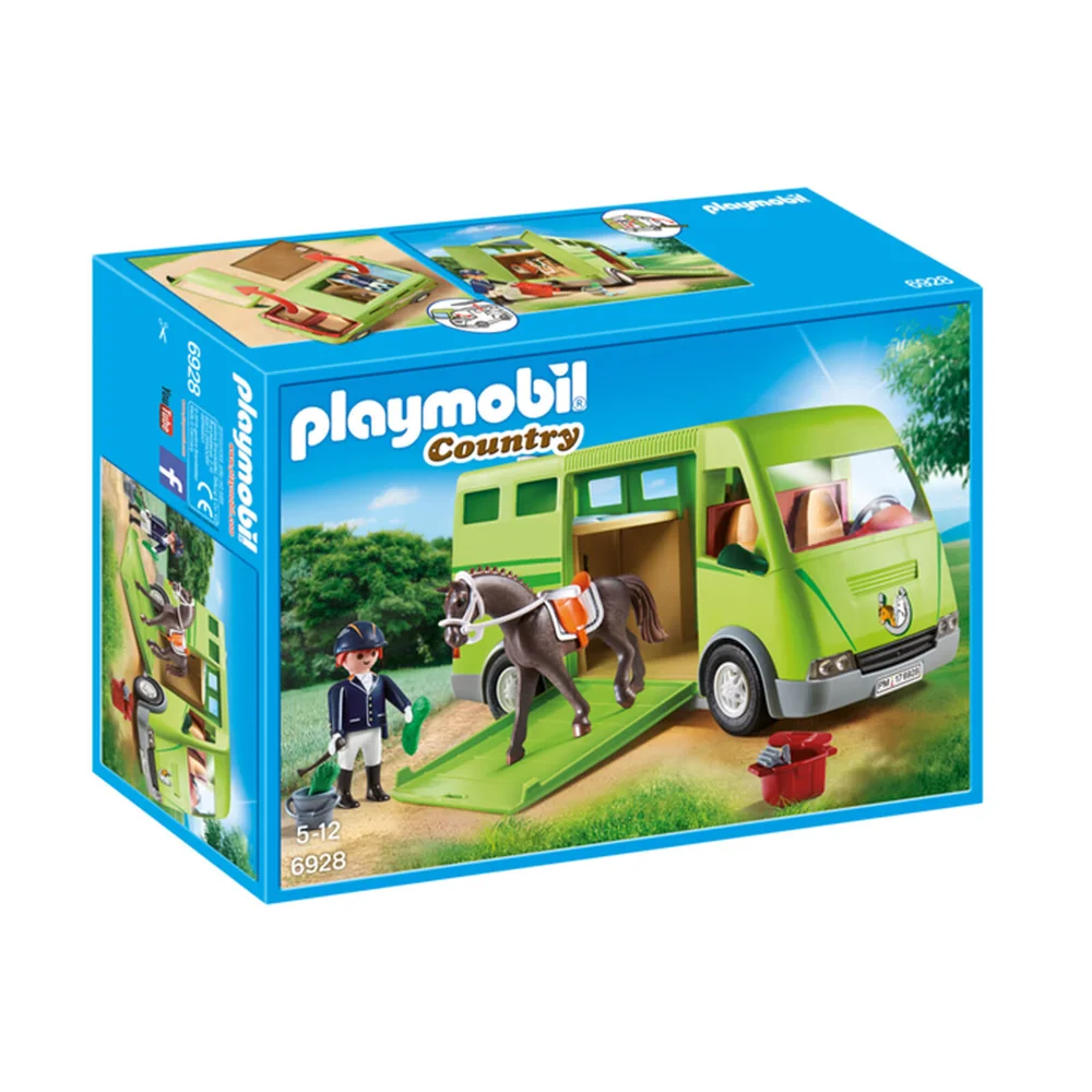 Playmobil : Cavalier avec van et cheval (6928) Image 1