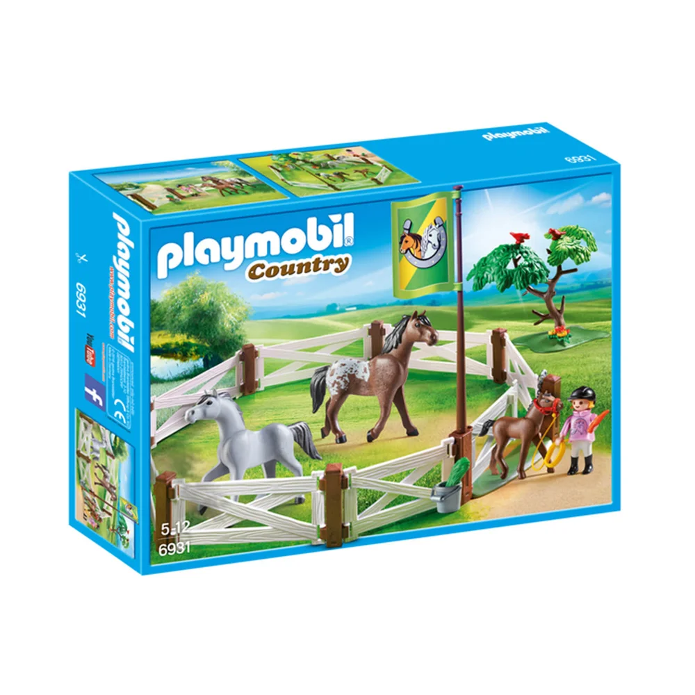 Playmobil : Enclos avec chevaux (6931) Image 1