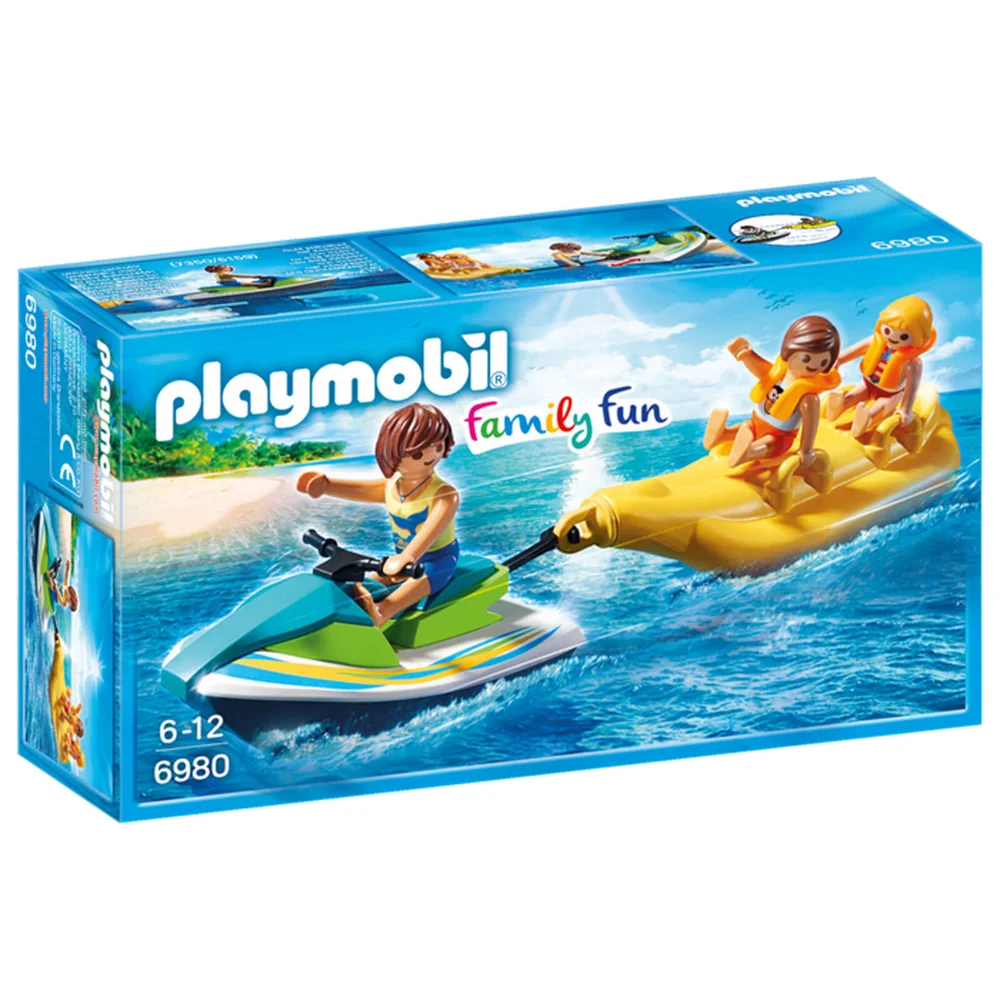 Playmobil : Vacanciers avec scooter des mers et banane (6980) Image 1