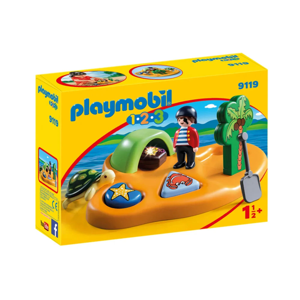 Playmobil 1.2.3 : île de pirate (9119) Image 1