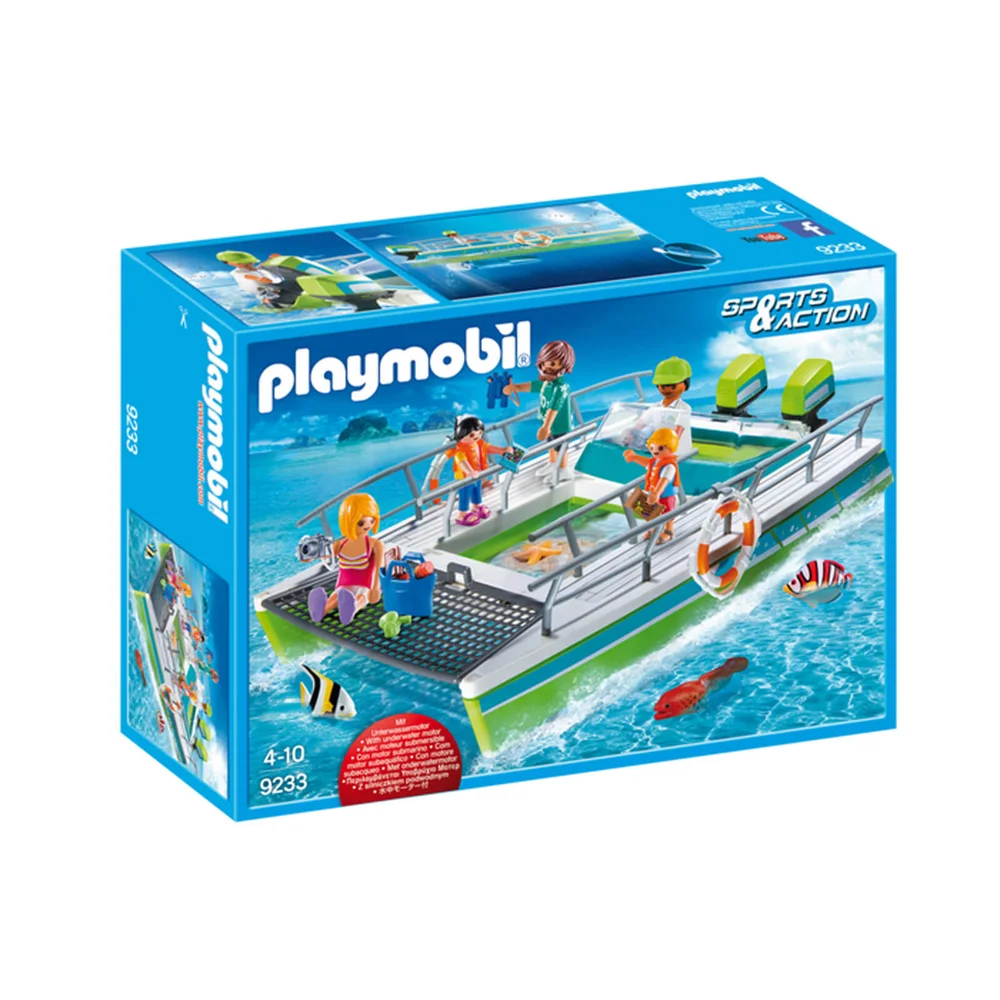 Playmobil Catamaran à fond de verre avec moteur submersible (9233) Image 1