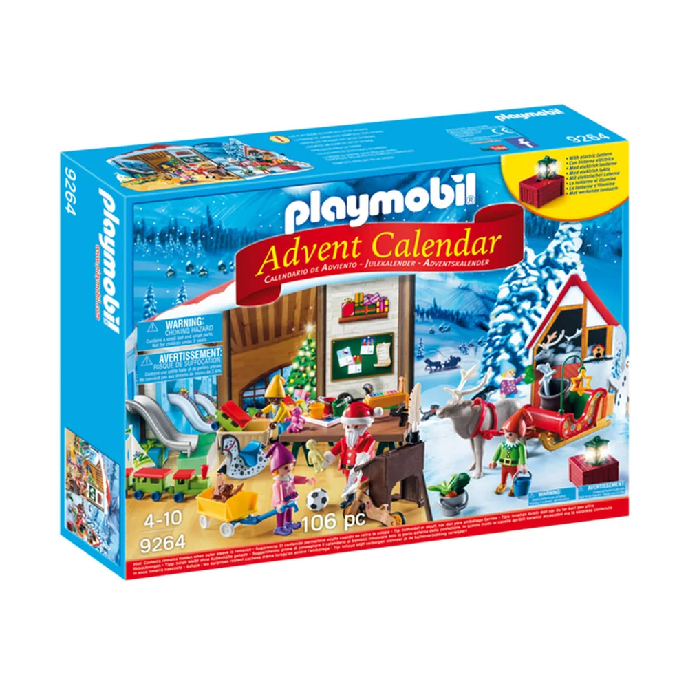 Playmobil Calendrier de l'Avent "Fabrique du Père Noël" (9264) Image 1