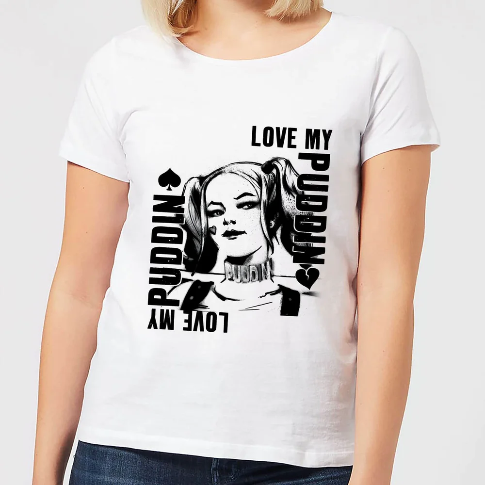 T-Shirt Homme Harley Quinn Love Puddin - Suicide Squad (DC Comics) - Blanc - S Image 1