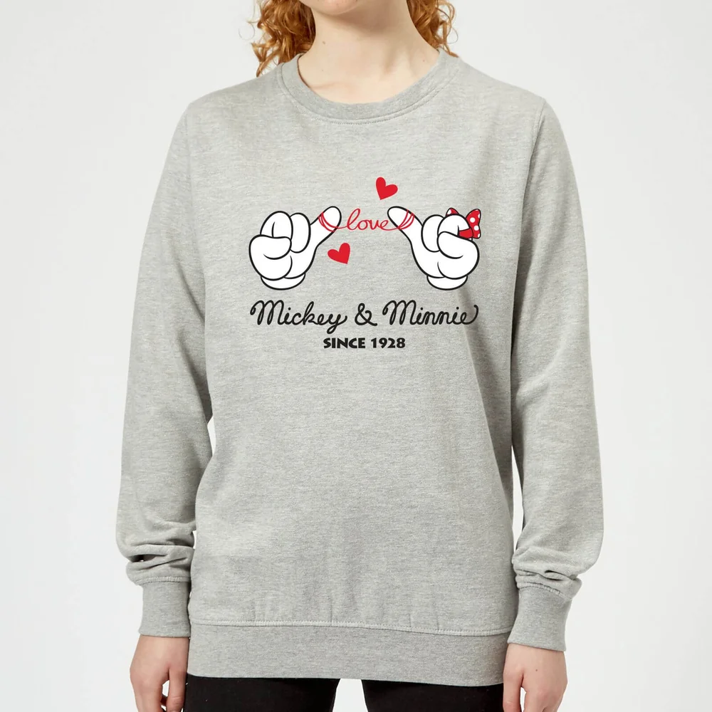 Sweat Femme Mickey Mouse et Minnie Depuis 1928 (Disney) - Gris - 3XL Image 1