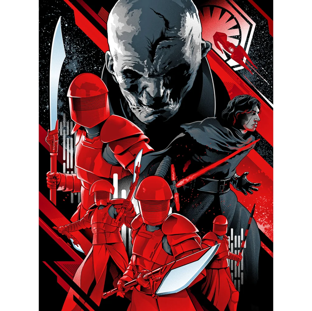 Sérigraphie Star Wars : Les Derniers Jedi "Nouvel Ordre" par Acmé Archive et Iaccarino (46 cm x 61 cm) Exclusivité Zavvi UK Image 1