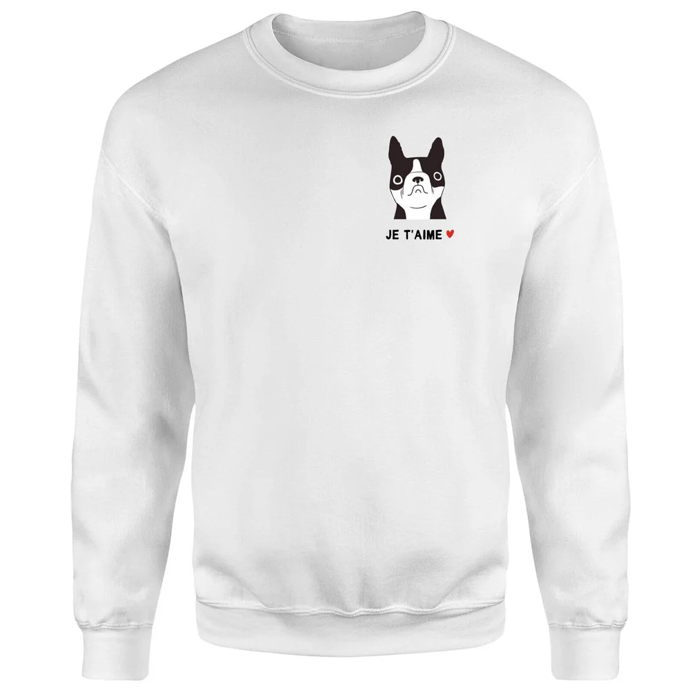 Sweat Homme Je T'aime - Blanc - S - Blanc Image 1