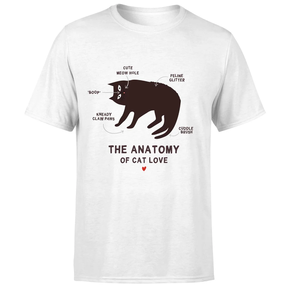 T-Shirt Homme The Anatomy Of Cat Love - Blanc - S - Blanc Image 1