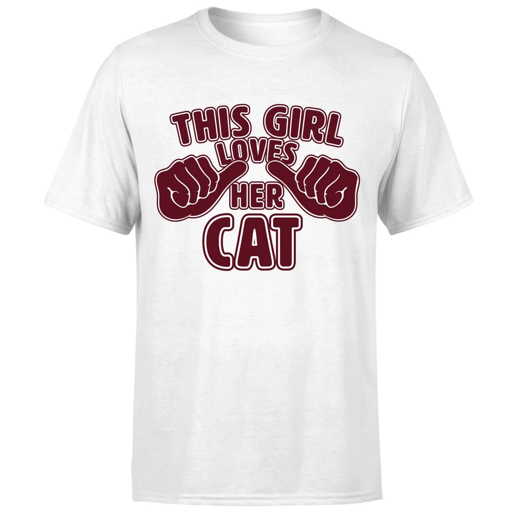 T-Shirt Homme This Girl Loves Her Cat - Blanc - S - Blanc Image 1