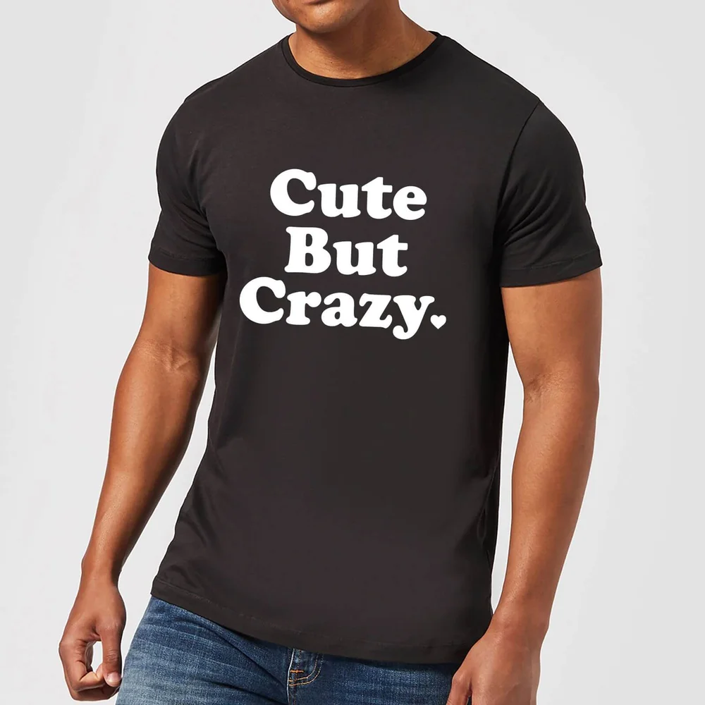 T-Shirt Homme Cute But Crazy - Noir - S - Noir Image 1